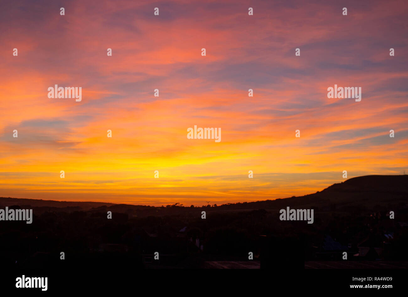 Sunset Hills Stockfoto