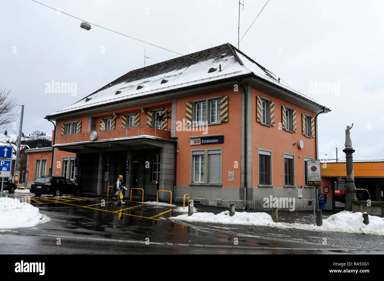 Der Bahnhof Einsiedeln in der Schweiz Stockfotografie Alamy