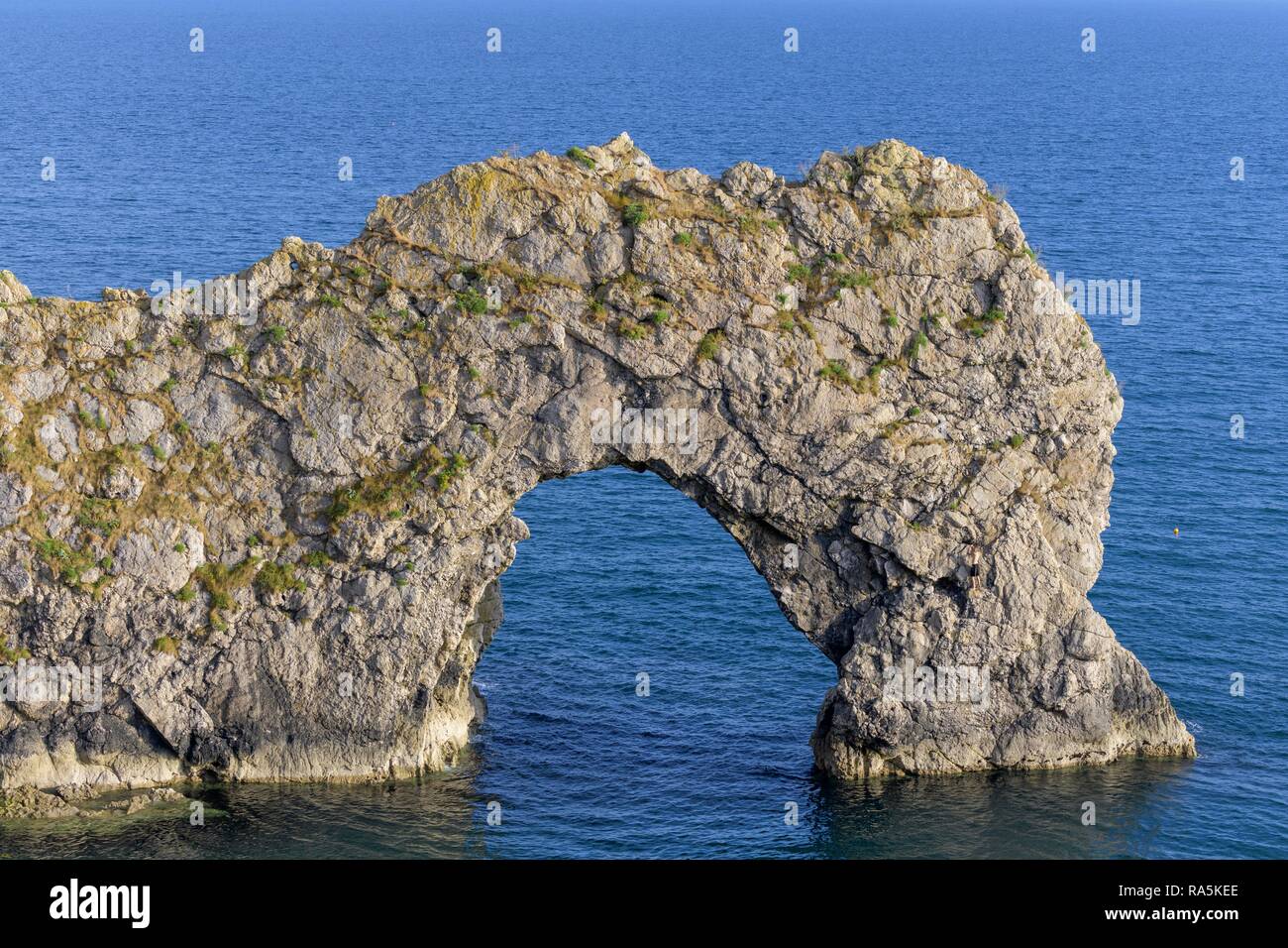 Rock Arch Durdle Door, West Lulworth, England, Großbritannien Stockfoto