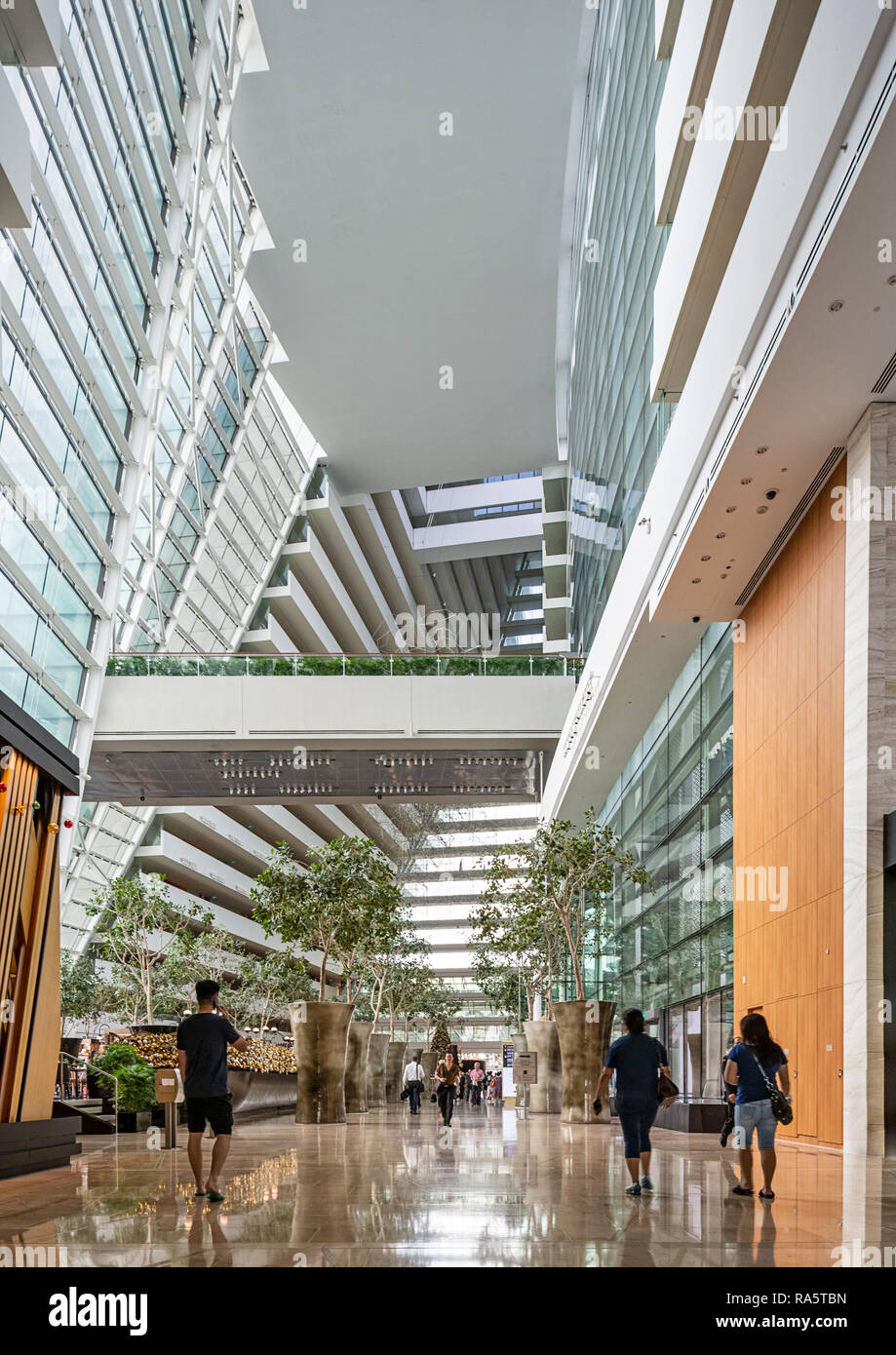 Marina Bay Sands Hotel Interieur Stockfoto