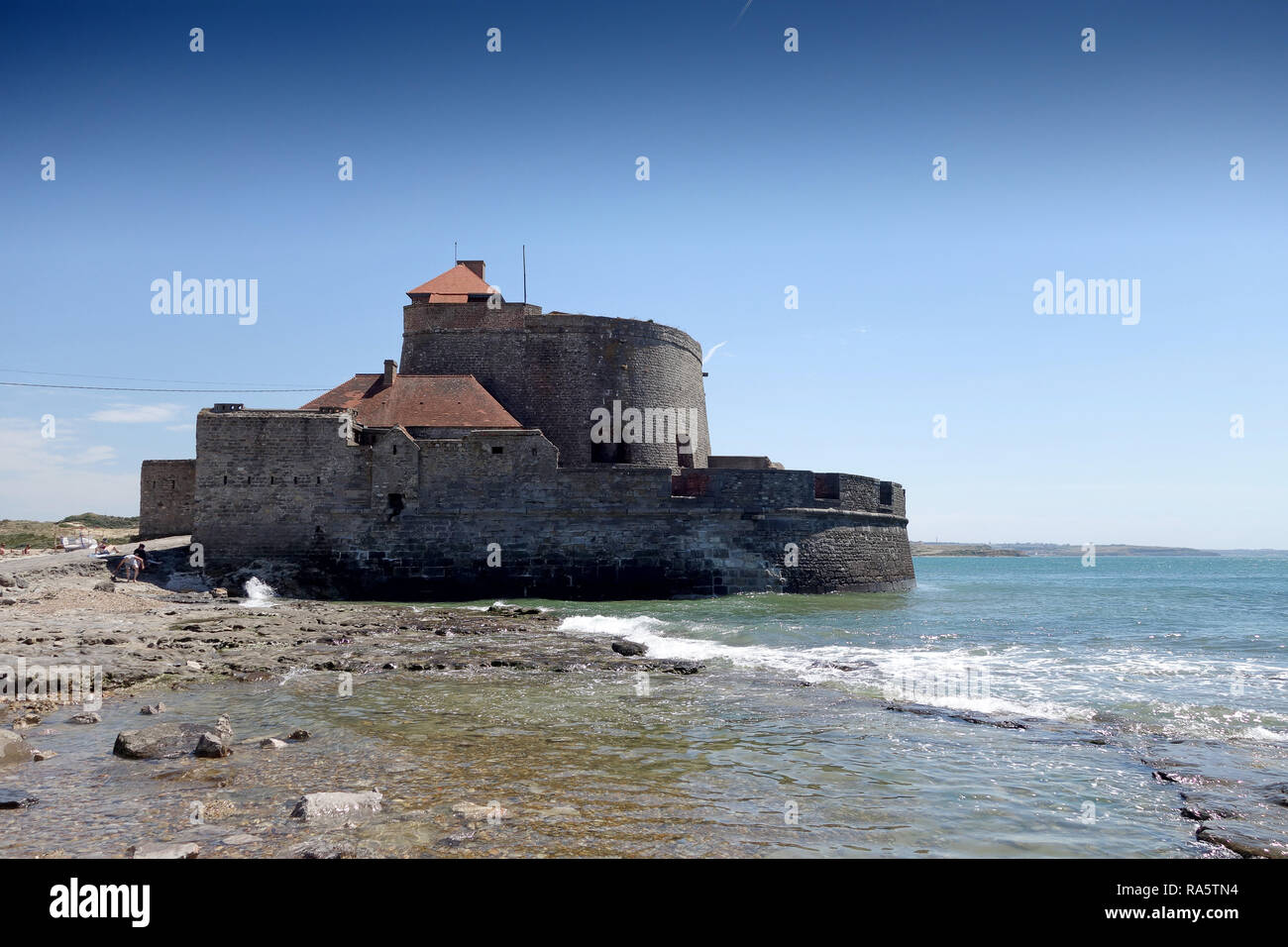 Fort Mahon an Ambleteuse, Pas-de-Calais, Frankreich. Stockfoto