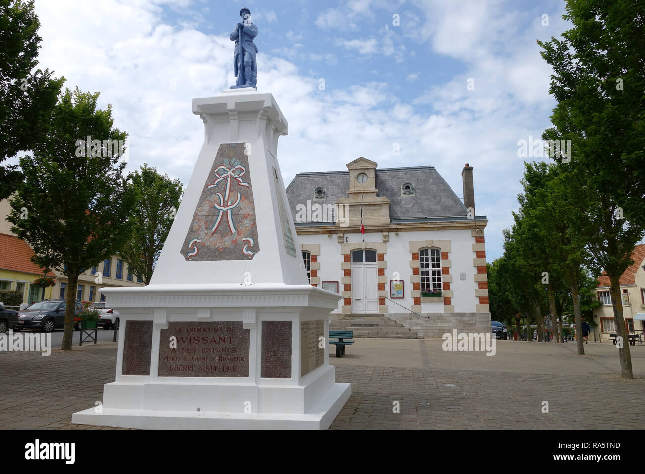 Wissant Nordfrankreich Kriegerdenkmal Stockfoto