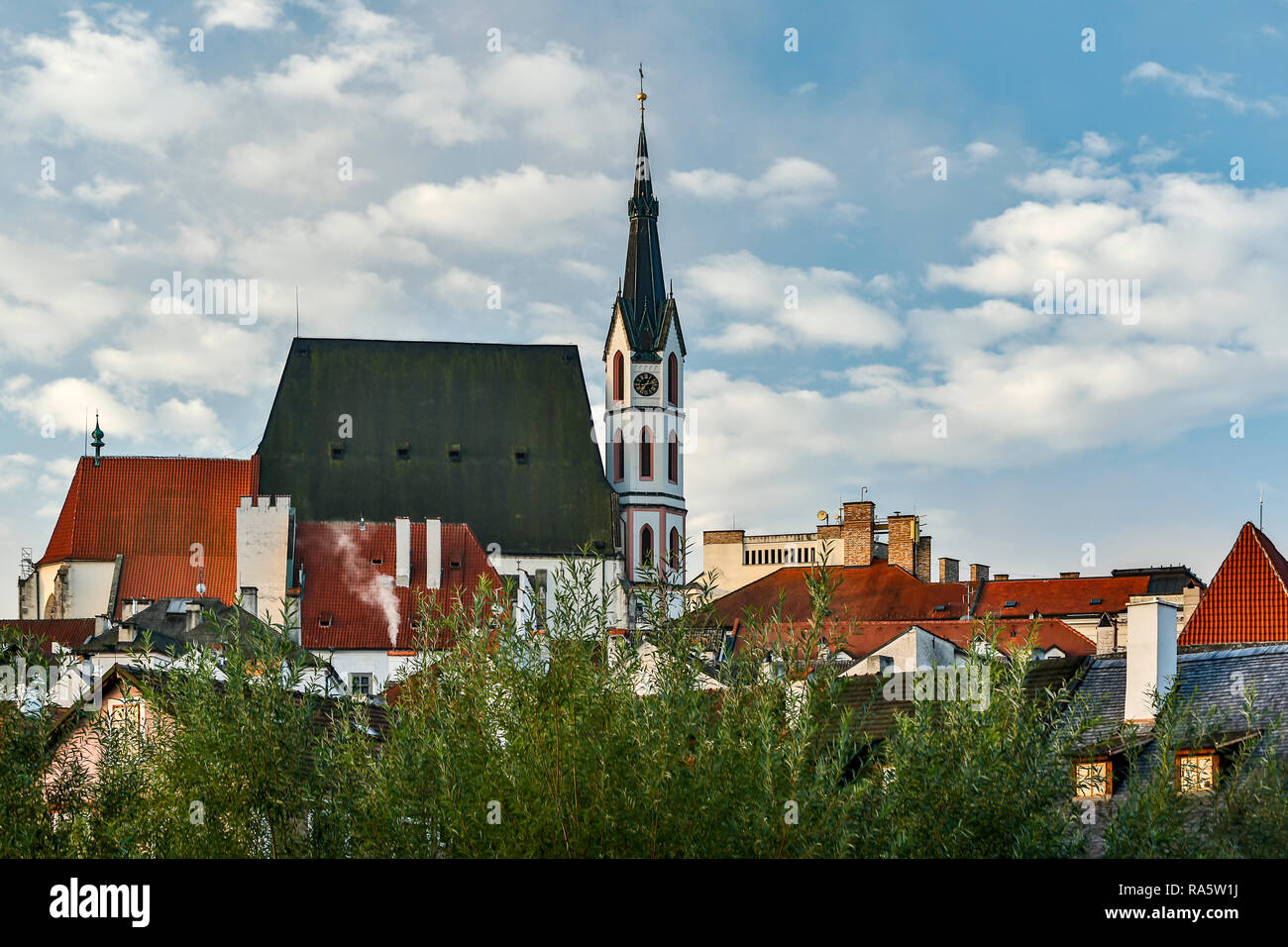 St.-Veits-Kirche, Cesky Krumlov, Tschechische Republik Stockfoto
