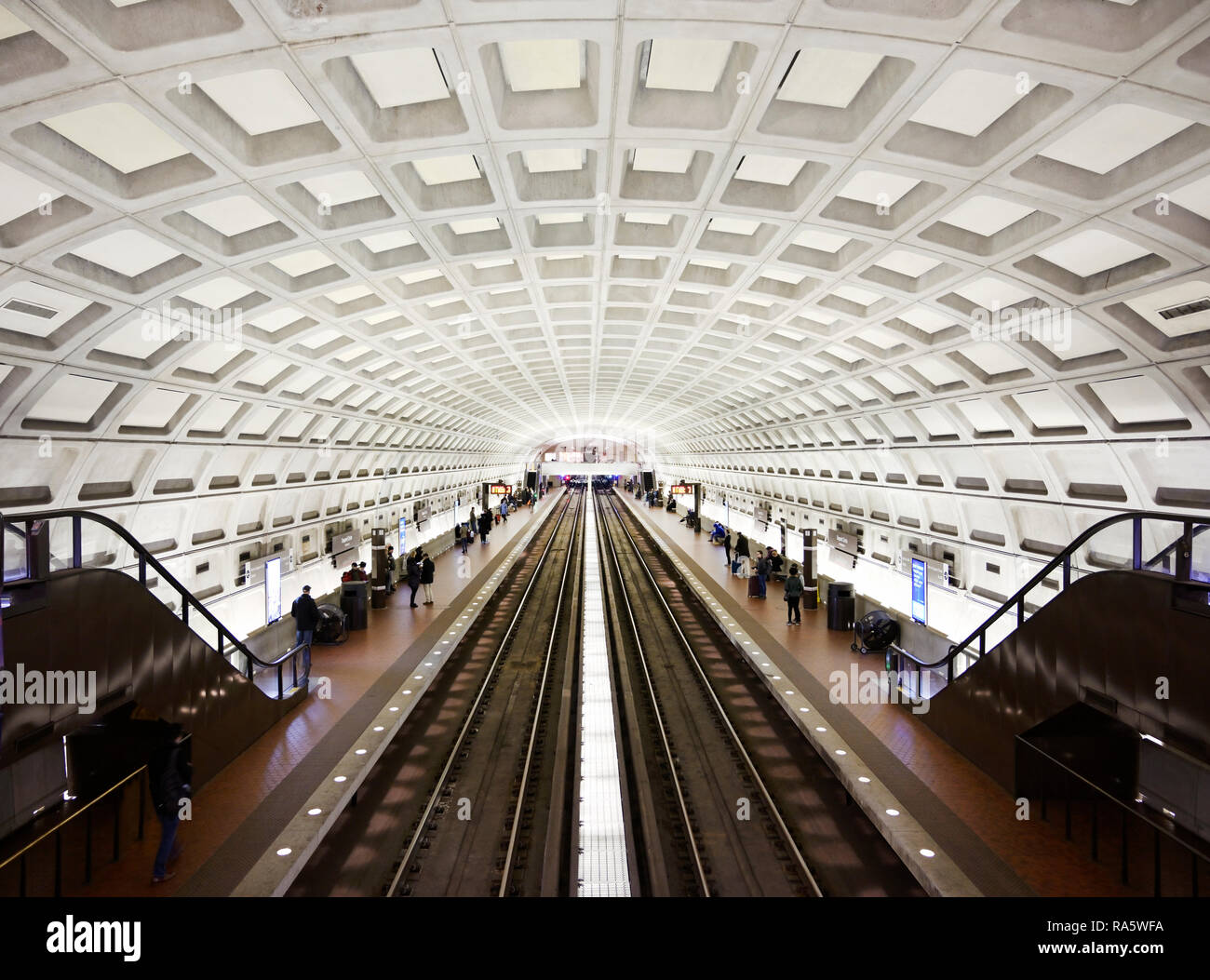 Washington DC Metro Station, Dupont Circle Stockfoto