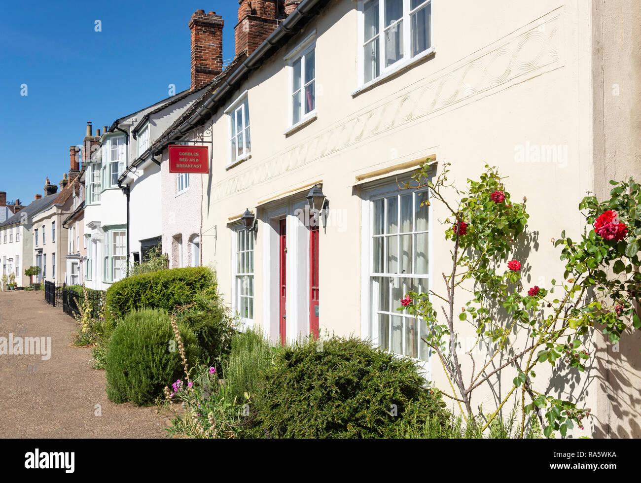 Alte Häuser, nethergate Straße, Clare, Suffolk, England, Vereinigtes Königreich Stockfoto