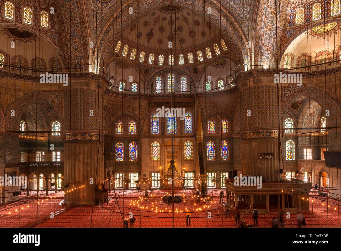 Sultan Ahmed Moschee oder Blaue Moschee, Istanbul, Türkei Stockfoto