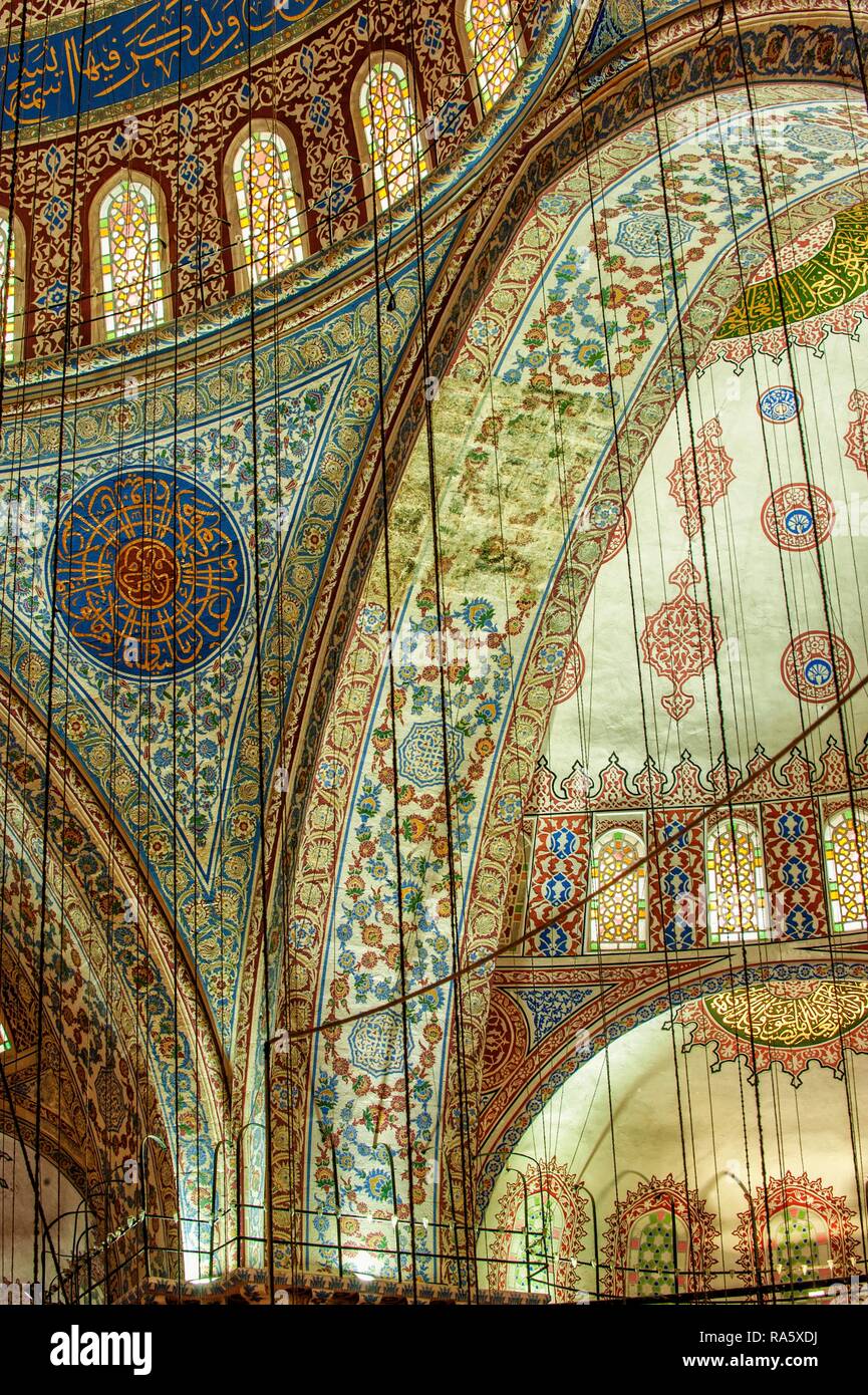 Sultan Ahmed Moschee oder Blaue Moschee, Istanbul, Türkei Stockfoto