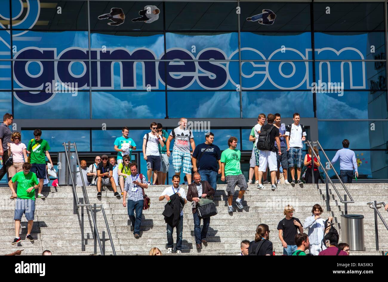 Die gamescom, die weltweit größte Messe für interaktive Unterhaltung, Video- und Computerspiele, Köln Stockfoto