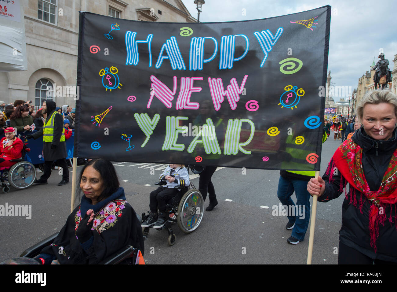 2019 London New Years Day Parade am 1. Januar, vom Piccadilly an Whitehall in London, UK. Credit: Malcolm Park/Alamy. Stockfoto
