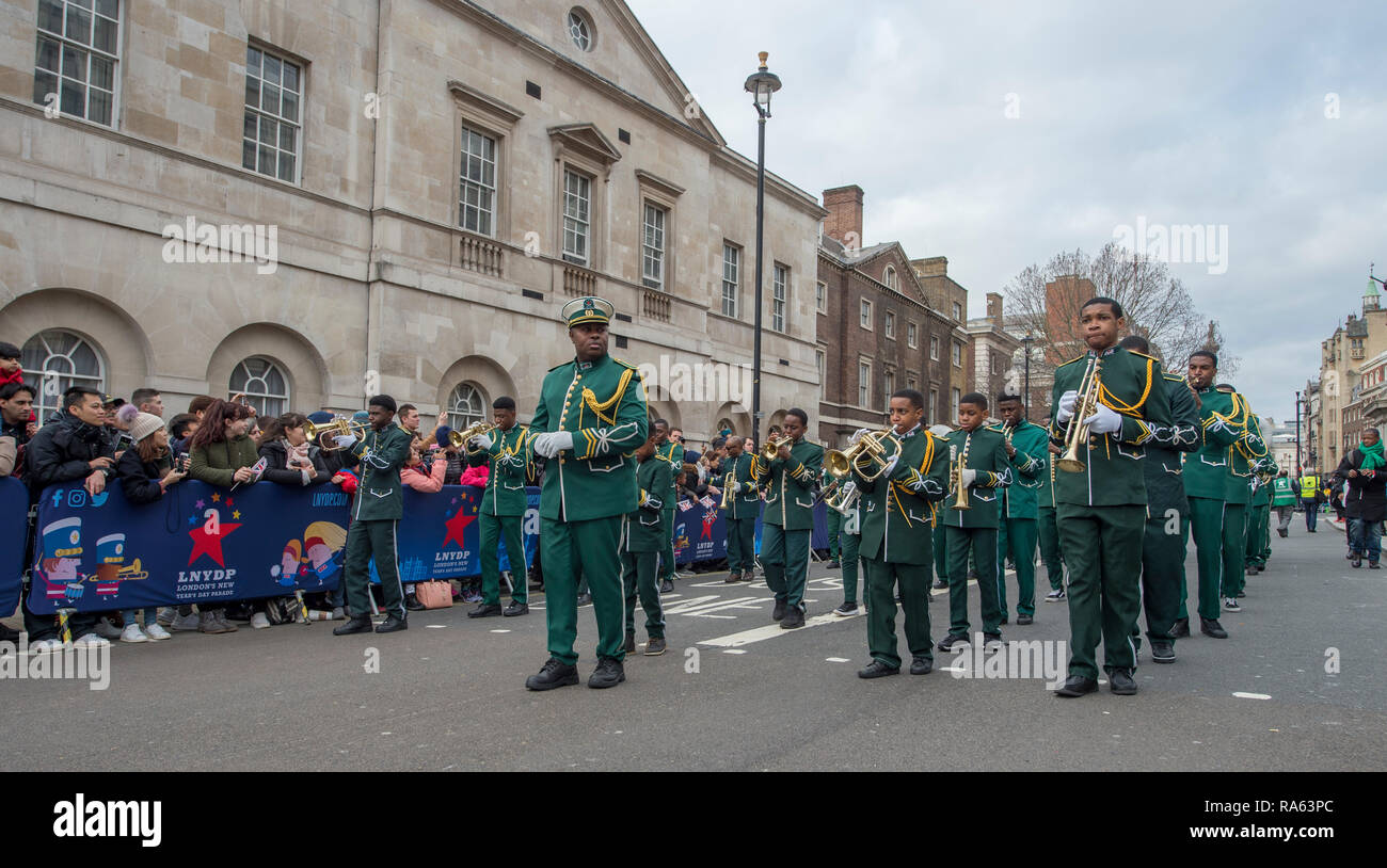 2019 London New Years Day Parade am 1. Januar, vom Piccadilly an Whitehall in London, UK. Credit: Malcolm Park/Alamy. Stockfoto