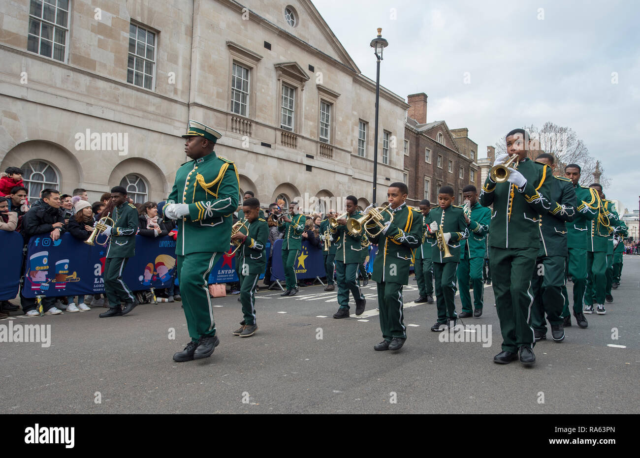 2019 London New Years Day Parade am 1. Januar, vom Piccadilly an Whitehall in London, UK. Credit: Malcolm Park/Alamy. Stockfoto