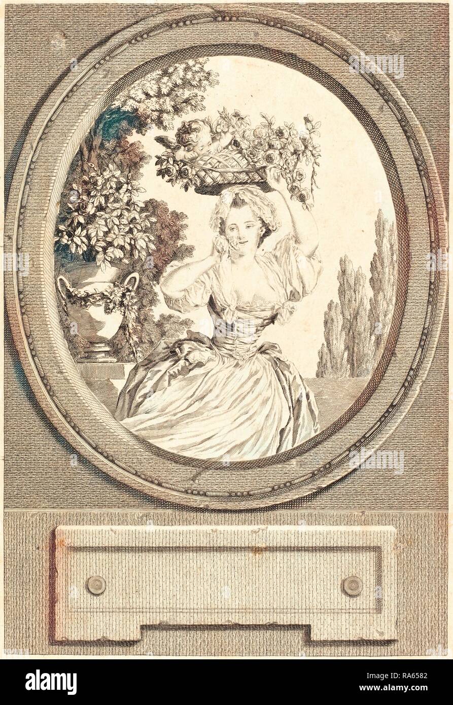 Nicolas Ponce nach Pierre-Antoine Baudouin, Französisch (1746-1831), Marton, 1777, Radierung und Gravieren. Neuerfundene Stockfoto