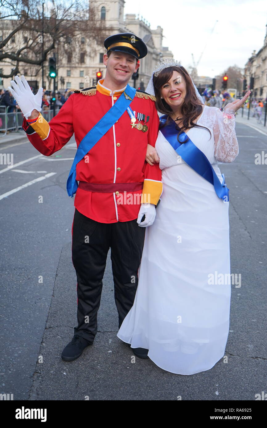 London neue Jahre Parade 1. Januar 2019 Stockfoto