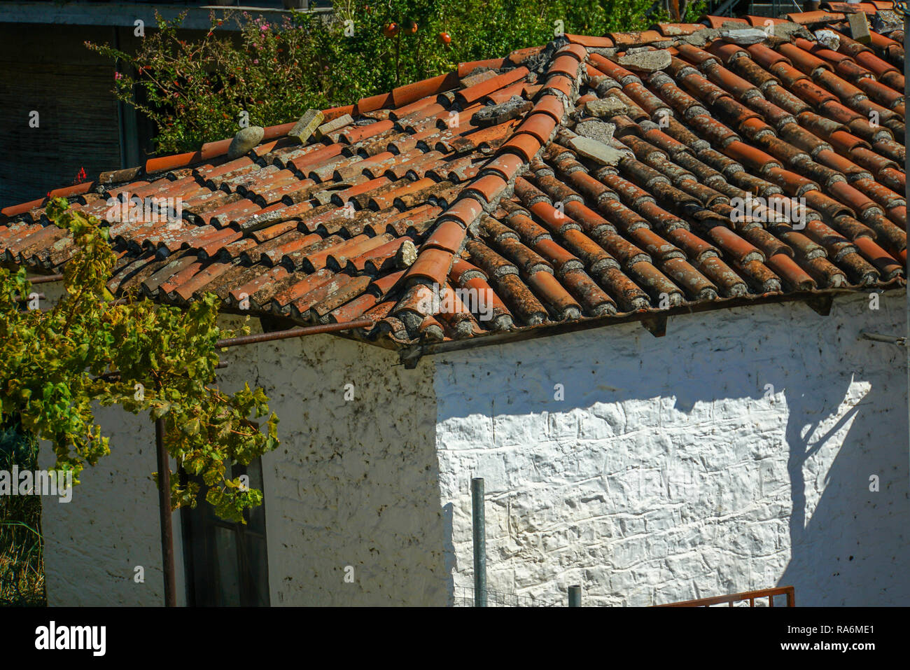 Alten verfallenen Gebäude in Alexandroupoli, Evros regionale Einheit in Ostmakedonien und Thrakien. Stockfoto