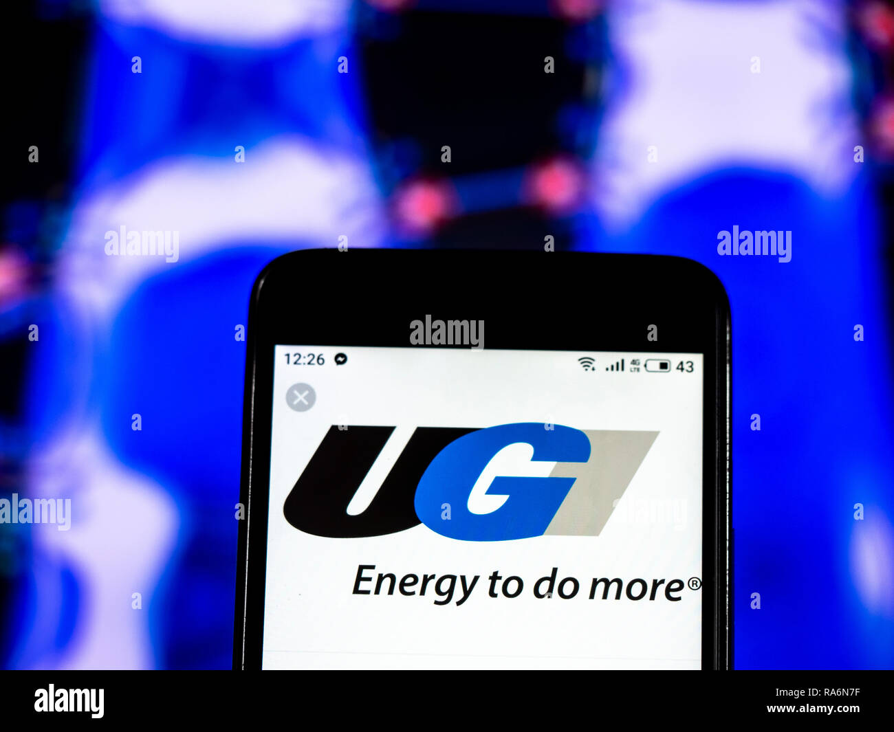 UGI Corporation Logo auf dem Smartphone angezeigt Stockfoto