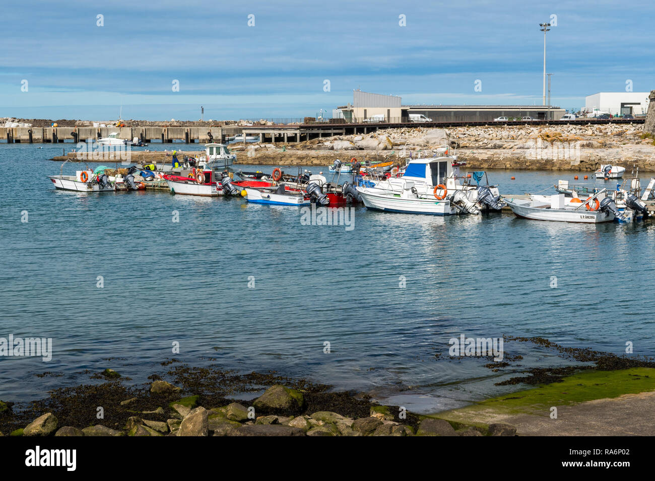Vila Praia de Ancora, Portugal - 17. September 2017: Pier, Vila Praia de Ancora, Portugal Stockfoto