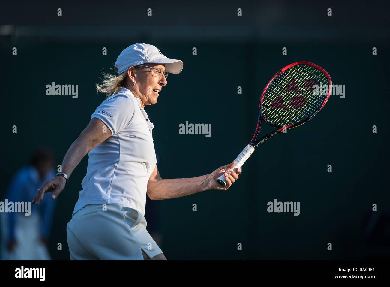 11. Juli 2018. Die Wimbledon Tennis Championships 2018 auf der All England Lawn Tennis und Croquet Club, London, England, UK statt. Damen INVITATIO Stockfoto