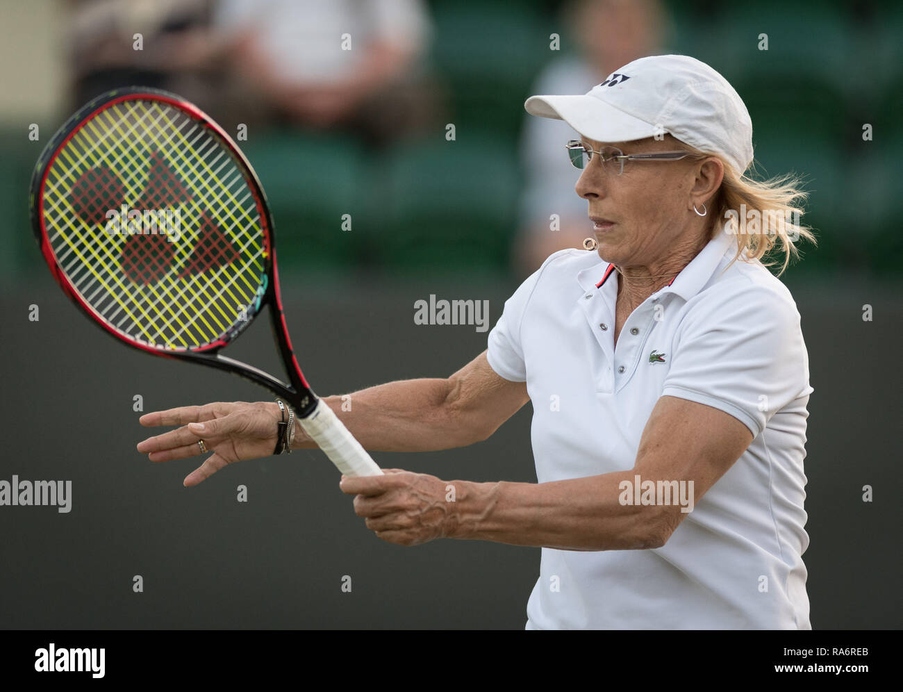 11. Juli 2018. Die Wimbledon Tennis Championships 2018 auf der All England Lawn Tennis und Croquet Club, London, England, UK statt. Damen INVITATIO Stockfoto