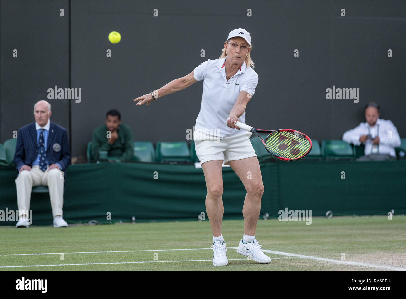 11. Juli 2018. Die Wimbledon Tennis Championships 2018 auf der All England Lawn Tennis und Croquet Club, London, England, UK statt. Damen INVITATIO Stockfoto