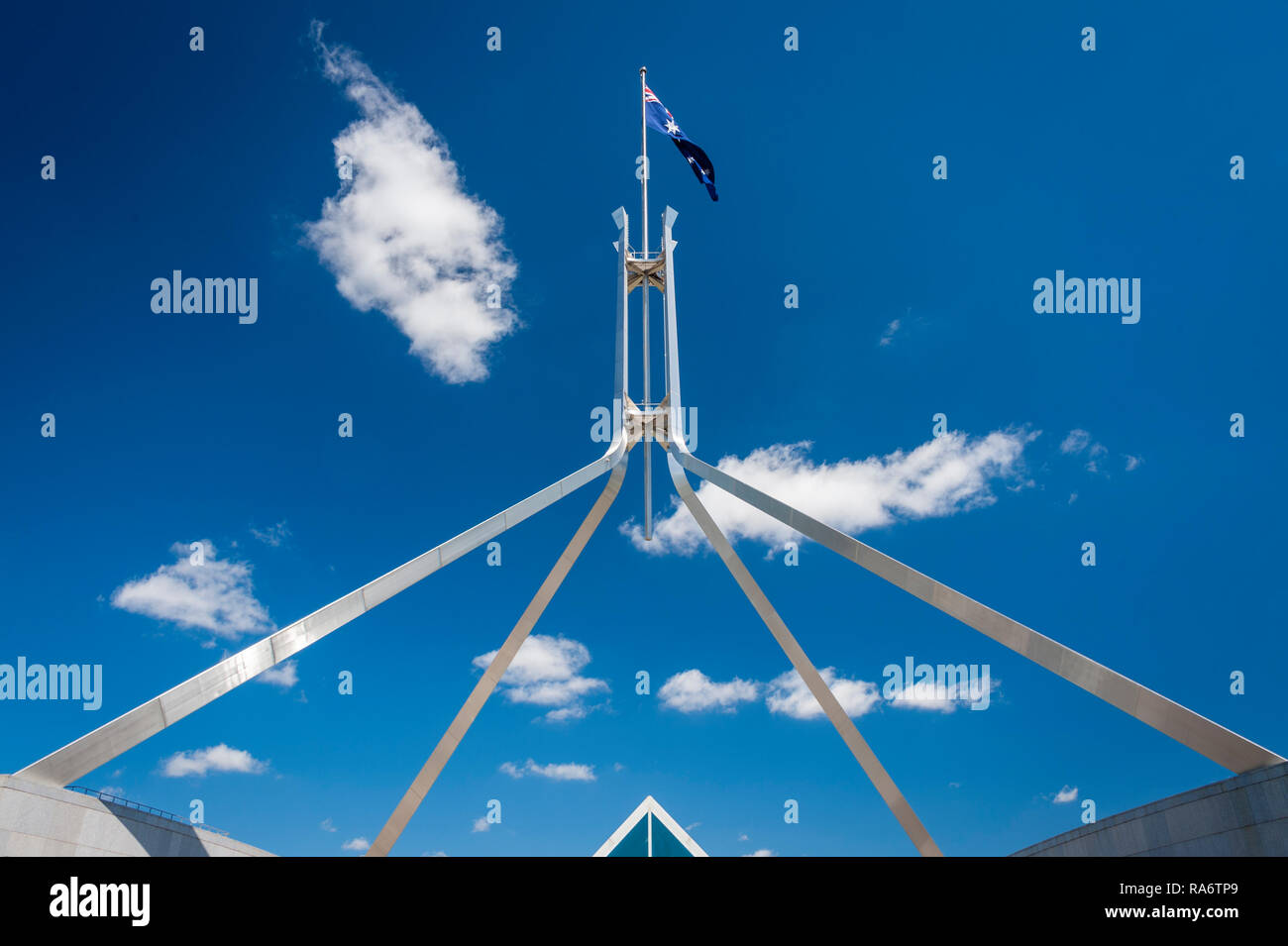 Australian flag Pole, Canberra ACT Stockfoto