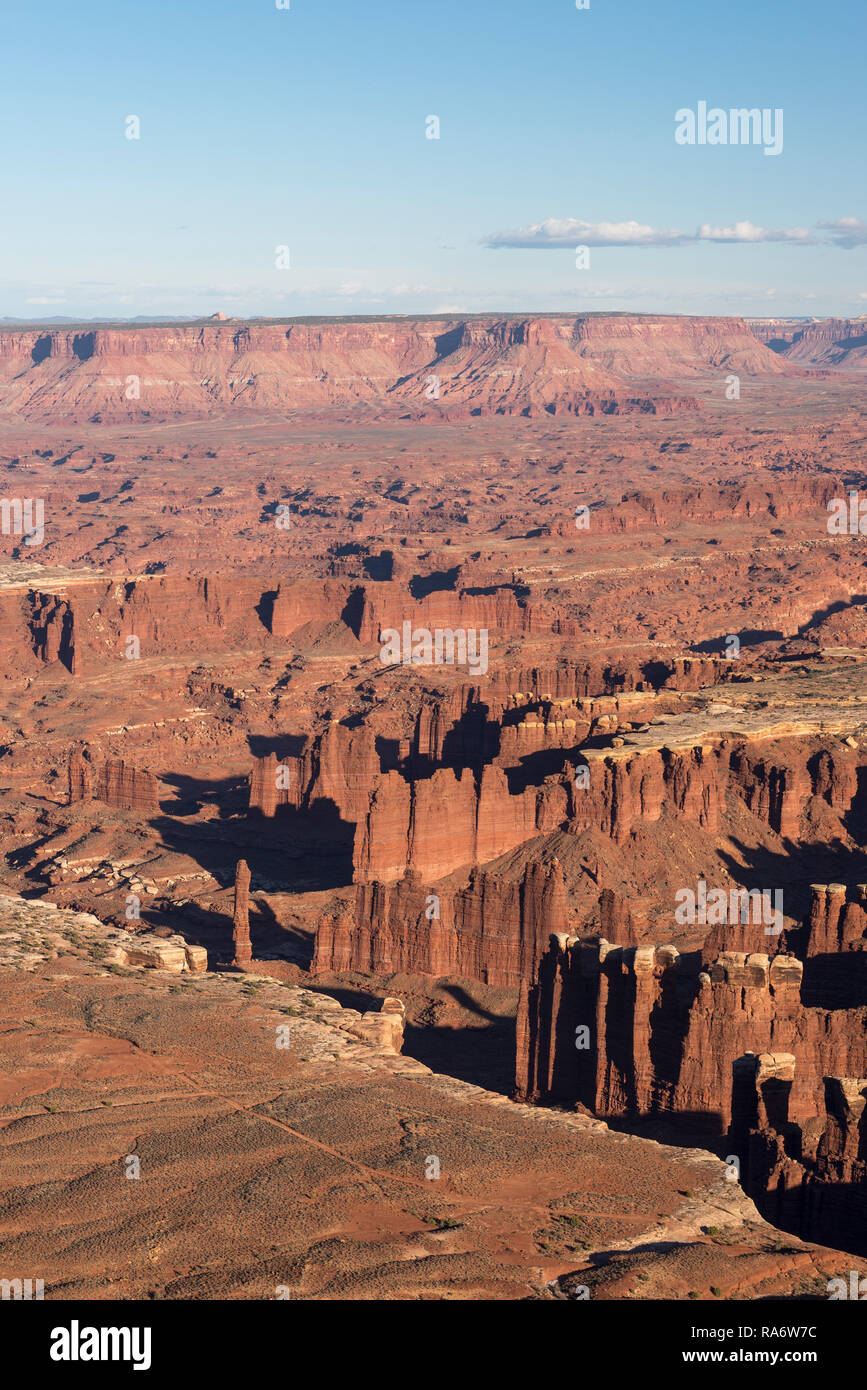 Canyonlands National Park in Insel im Himmel Stadtteil South Central Utah gelegen. Der Green River und Colorado River kommen zusammen. Stockfoto