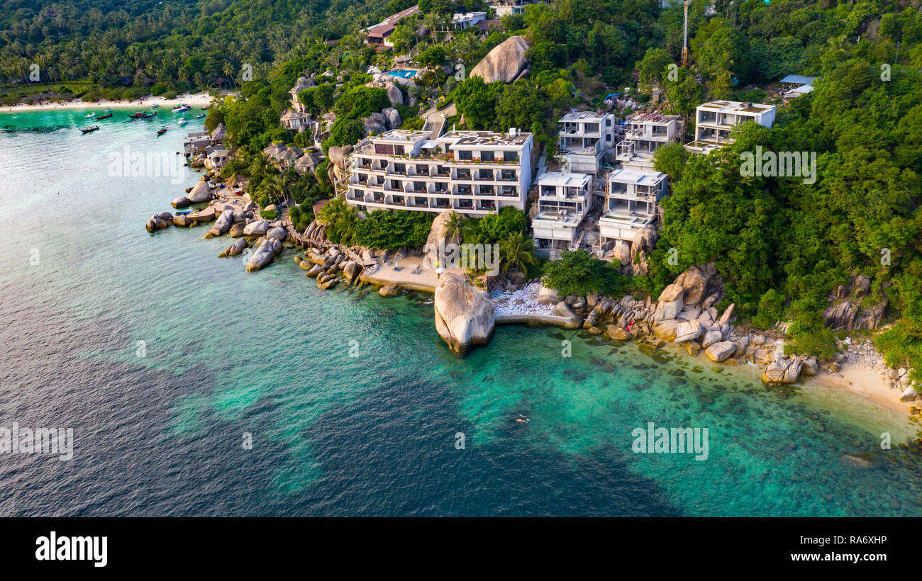 Jamahkiri Resort & Spa, Shark Bay, Koh Tao, Thailand Stockfoto