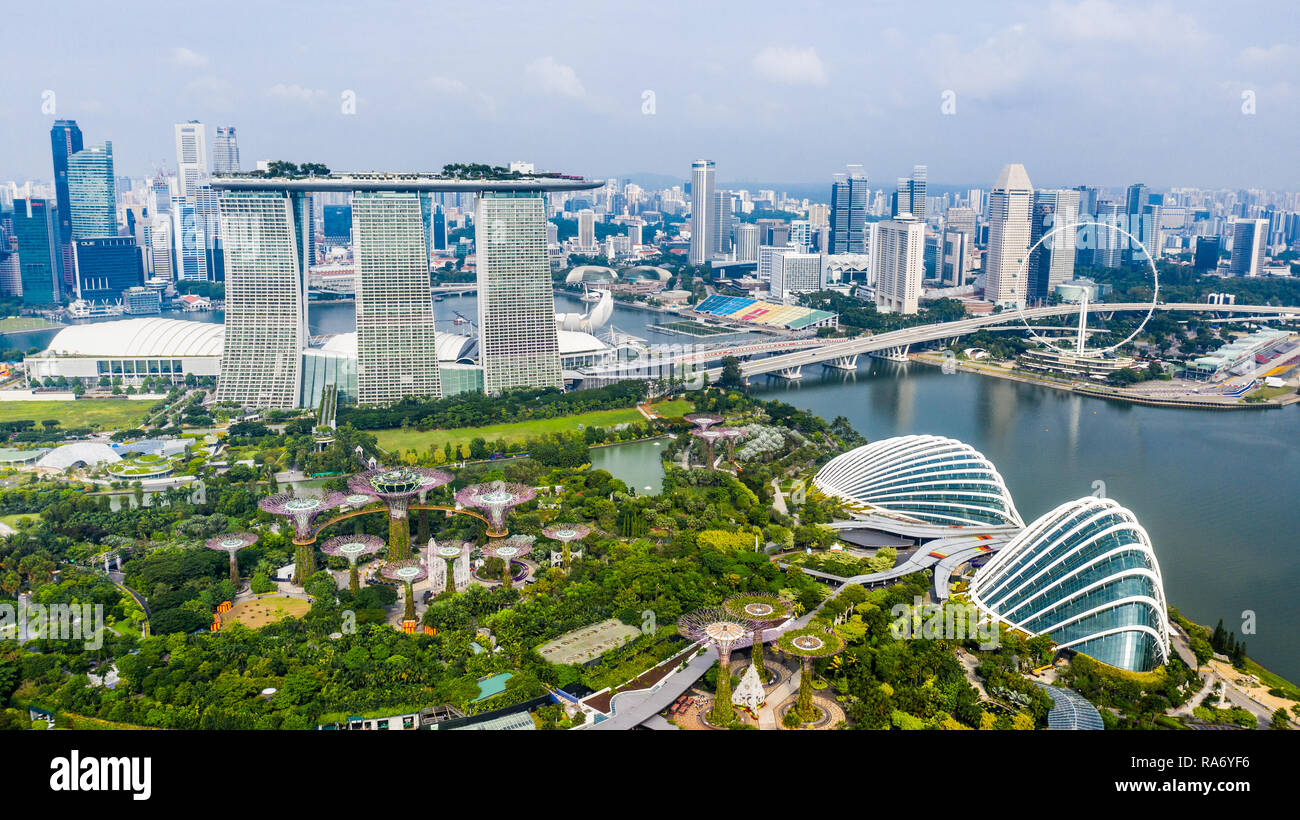 Gardens by the Bay, Marina Bay Sands, Singapur Stockfoto