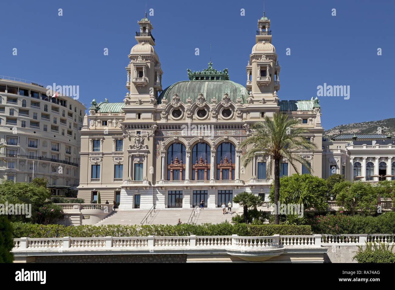 Casino Monte Carlo, Monaco, Cote d'Azur Stockfoto