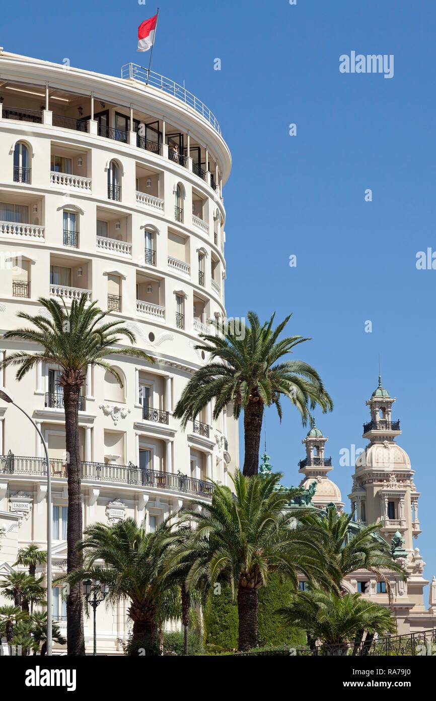 Casino de Monte-Carlo, auf der rechten Seite, Monaco Stockfoto