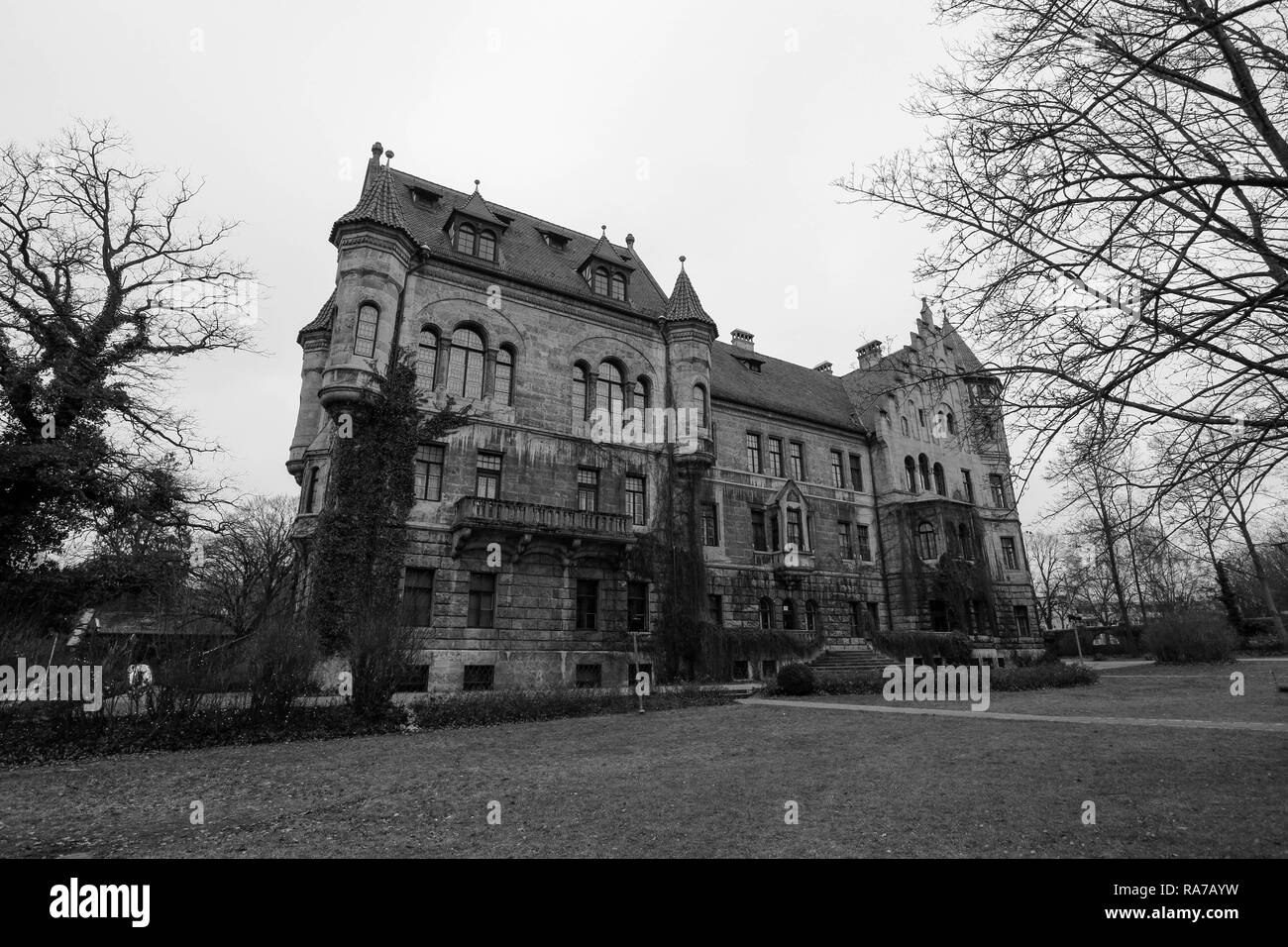 Das Schloss Stein von Faber-Castell Schreibwaren Unternehmen in Nürnberg. Bayern, Deutschland. Stockfoto