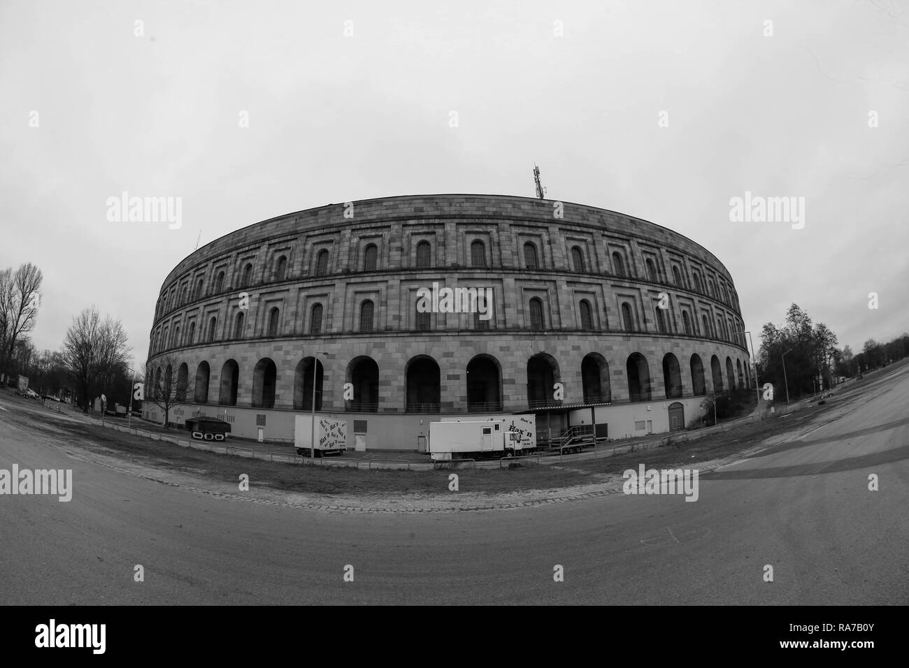 Das Dokumentationszentrum am Reichsparteitagsgelände in Nürnberg, Bayern, Deutschland. Stockfoto