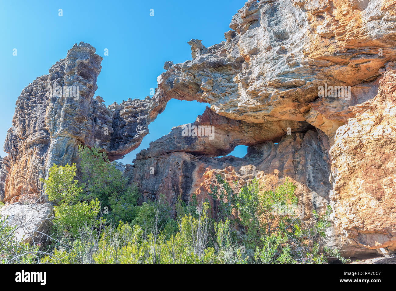 Das Riverside Arch in der cederberg Mountains in der Nähe von in Clanwilliam in der Provinz Western Cape Stockfoto