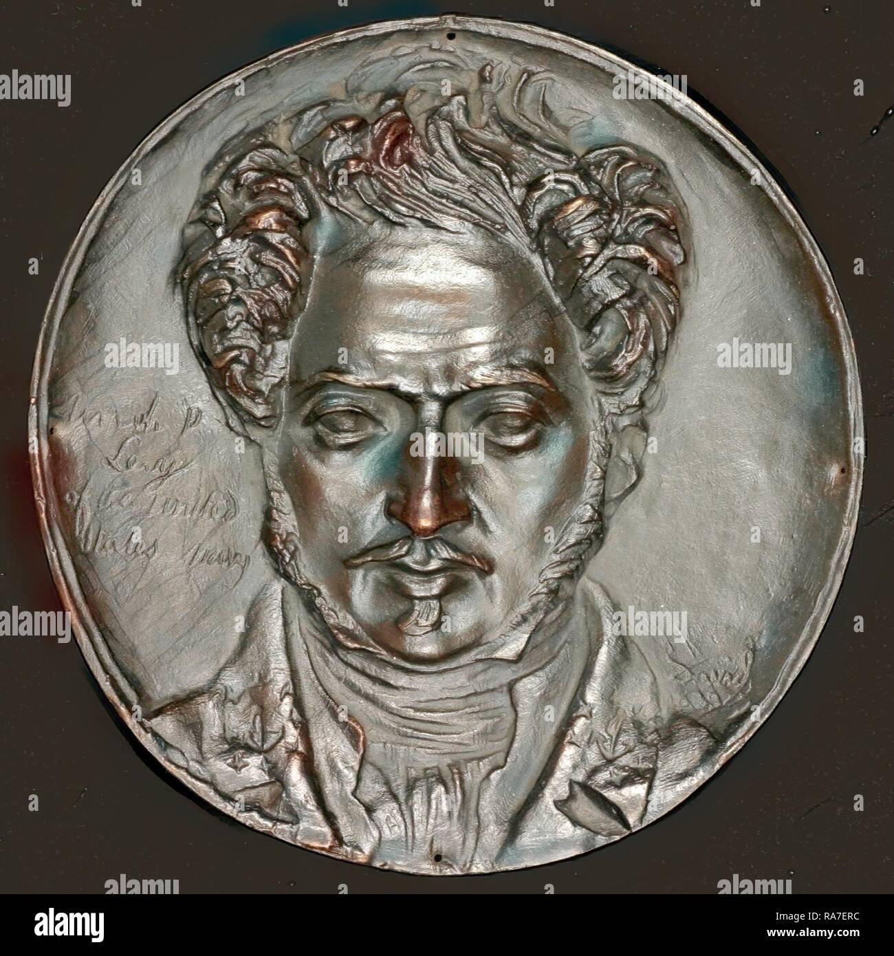 Pierre-Jean David d'Angers, Uria, S. Levy, 1792-1862, US-amerikanischer Marineoffizier, Französisch, 1788-1856, 1833, Bronze Neuerfundene Stockfoto