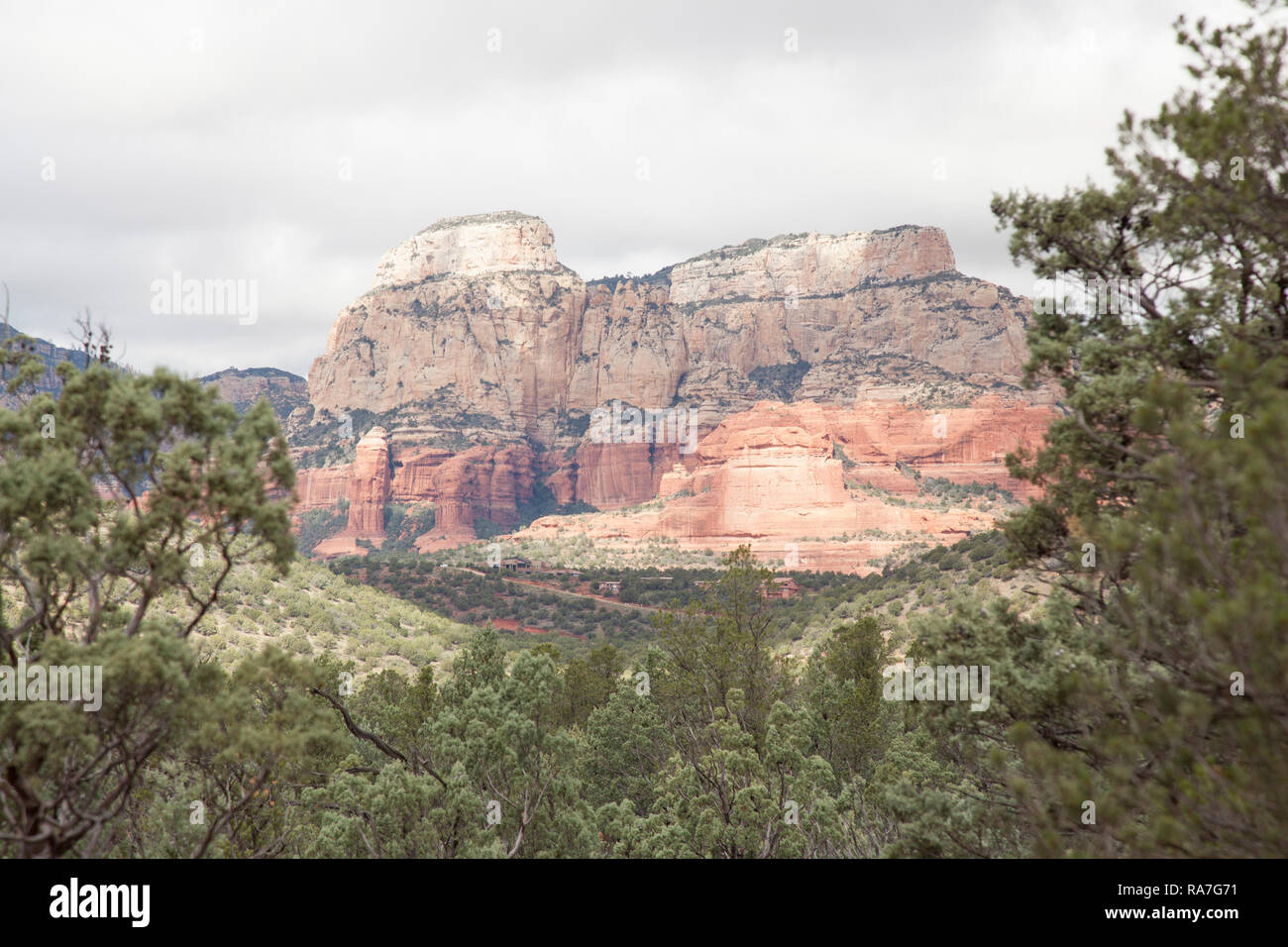 Rote Sandstein Felsformationen in Antelope Slot Canyon in Page, Arizona, USA Stockfoto