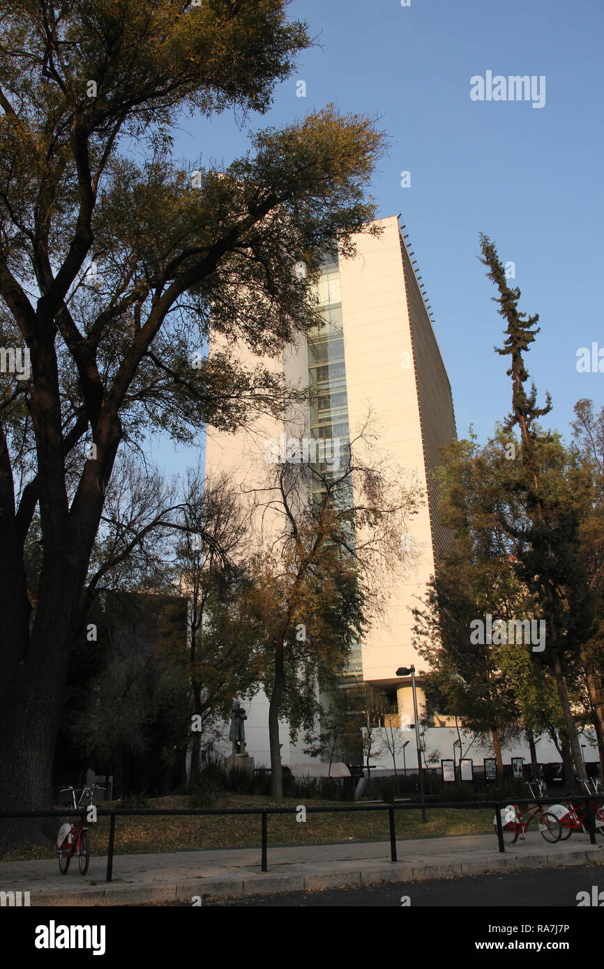 Mexikanischen Senats. Gebäude in der Reforma Avenue. Stockfoto