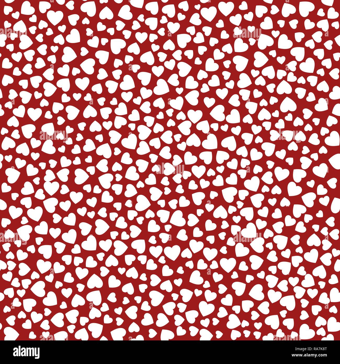 Nahtlose rot Muster mit Herzen. Valentines Tag Hintergrund. Vector Illustration Stock Vektor