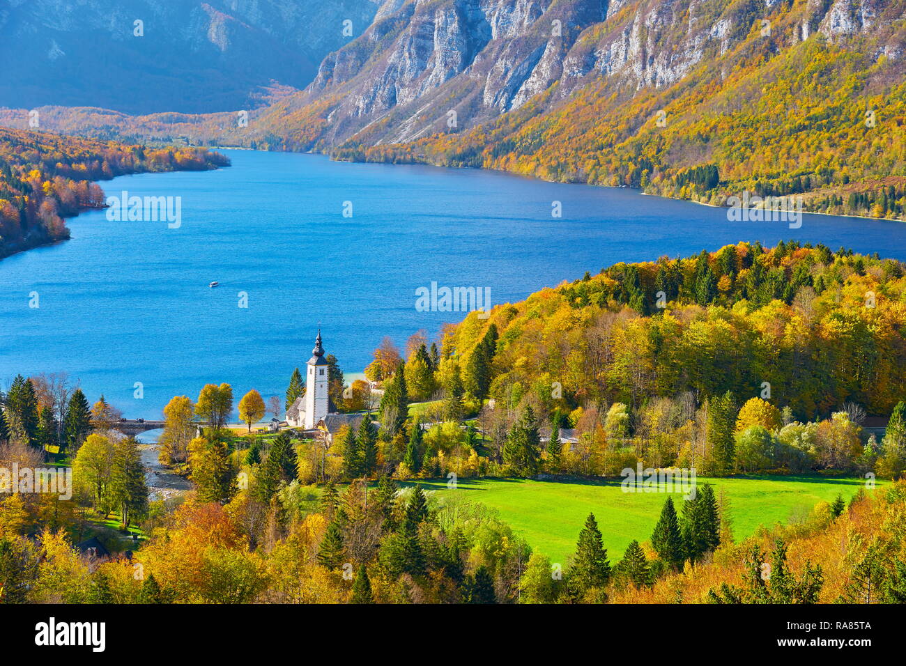 Bohinj See, Julische Alpen, Slowenien Stockfoto