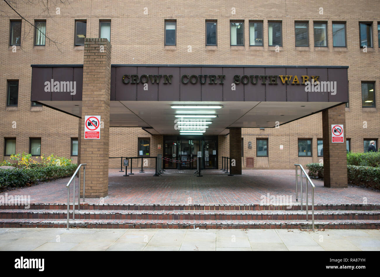 Allgemeine Ansicht GV von Southwark Crown Court, London Stockfoto