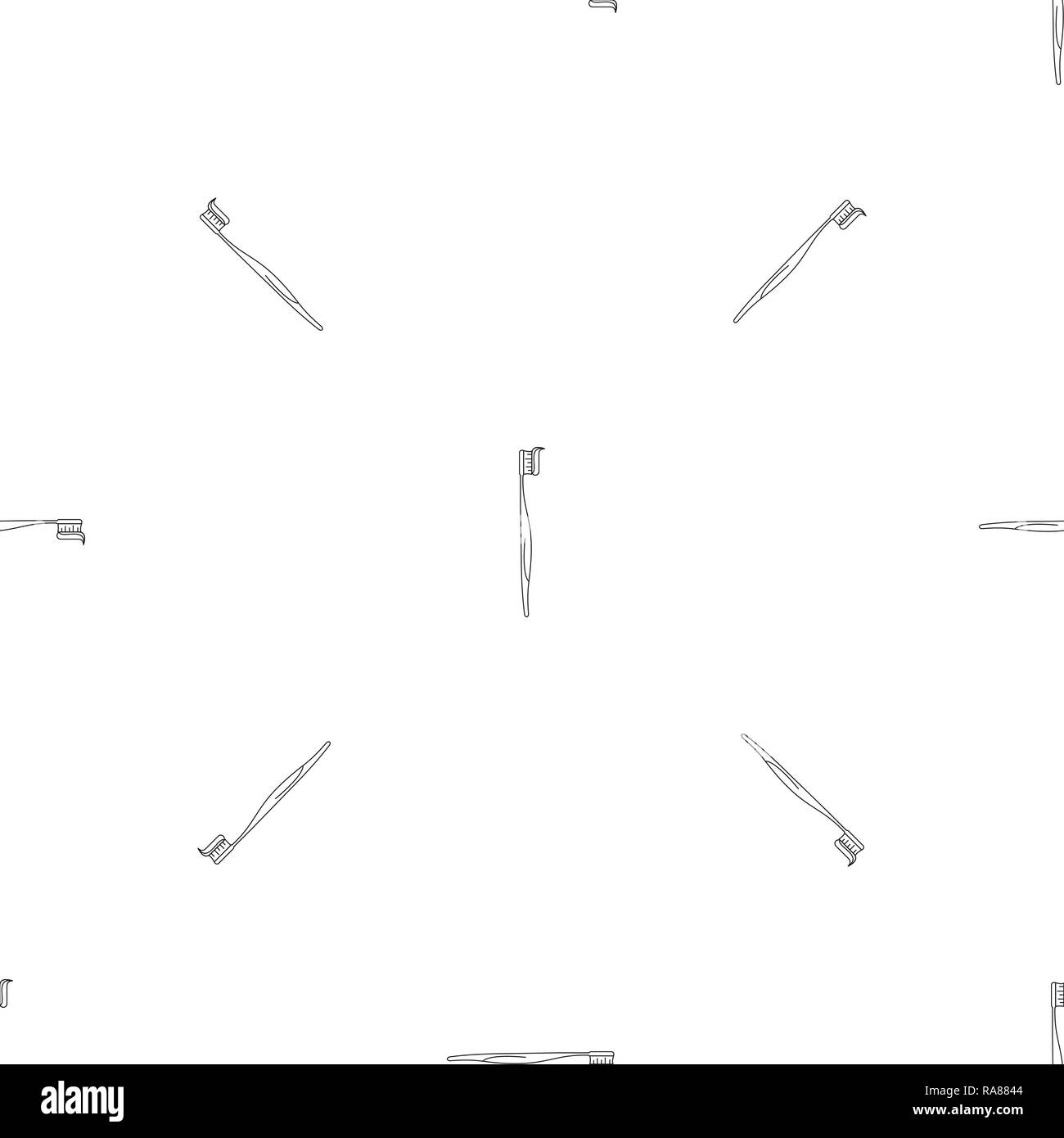 Zahnpasta Zahnbürste Symbol. Überblick Abbildung: Zahnpasta Zahnbürste vektor Symbol für Web Design auf weißem Hintergrund Stock Vektor
