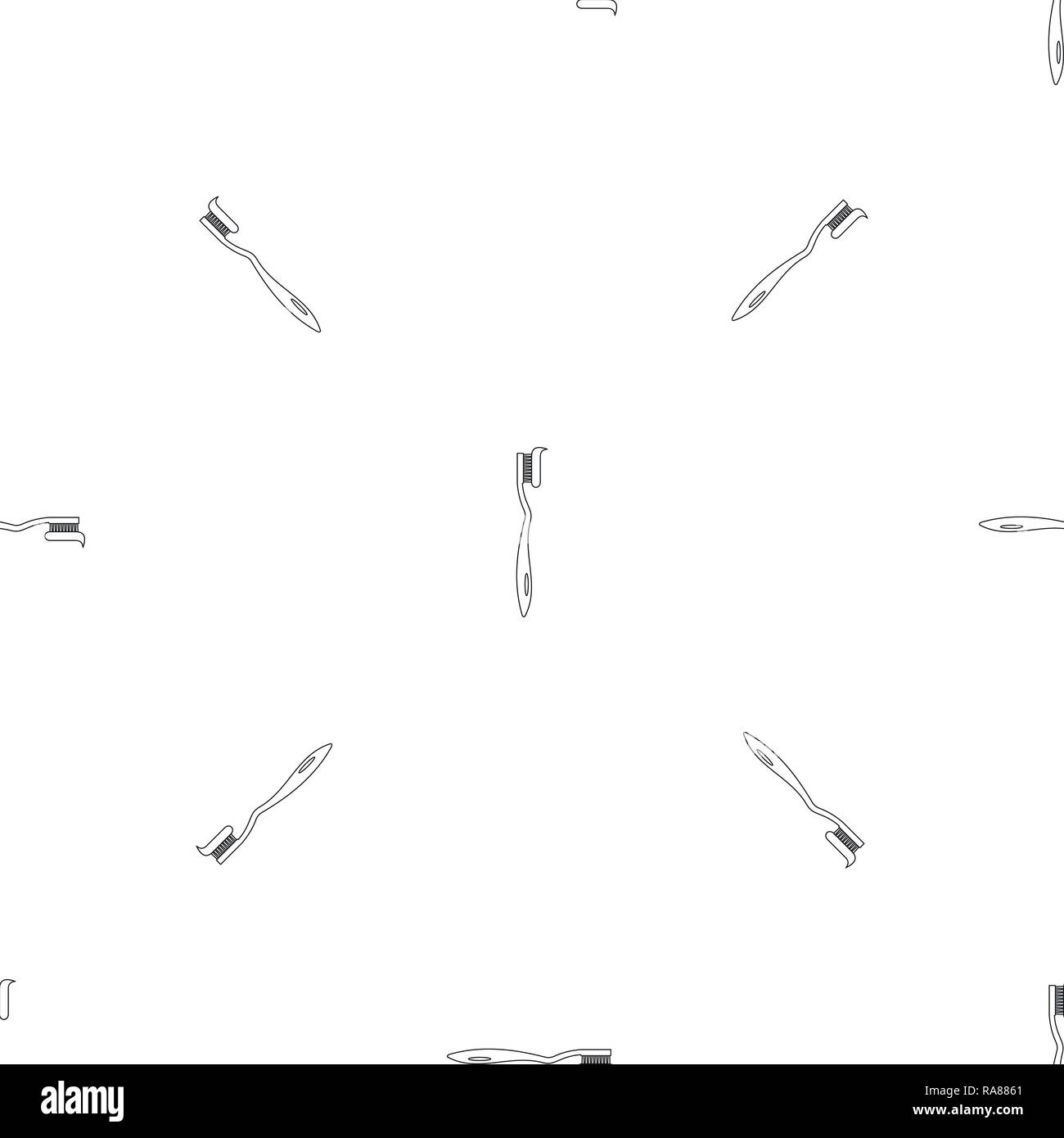 Zahnbürste Symbol. Überblick Abbildung: zahnbürste Vektor Symbol für Web Design auf weißem Hintergrund Stock Vektor