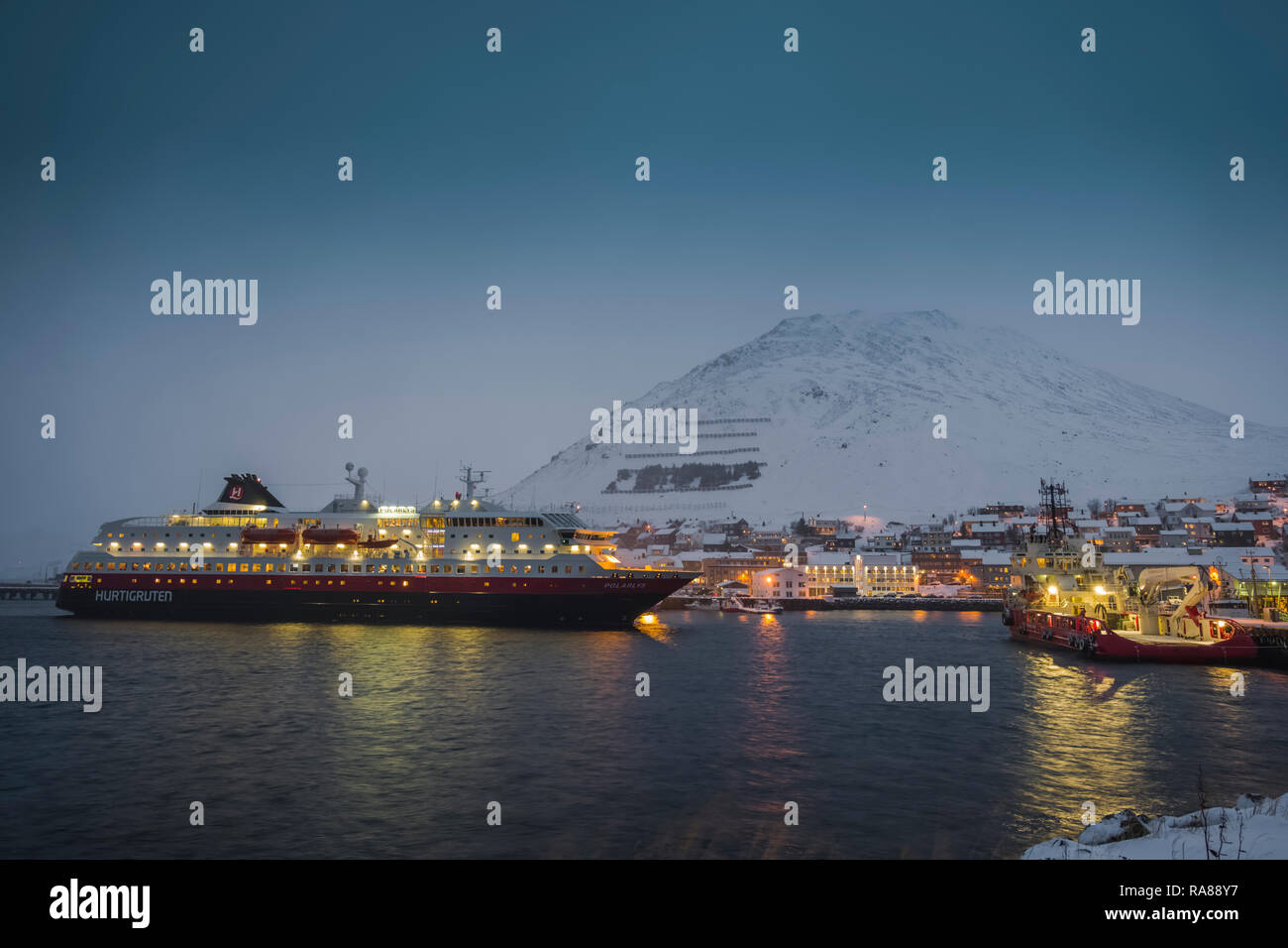 An Bord der Hurtigruten coastal Steamer, Norwegen. Stockfoto