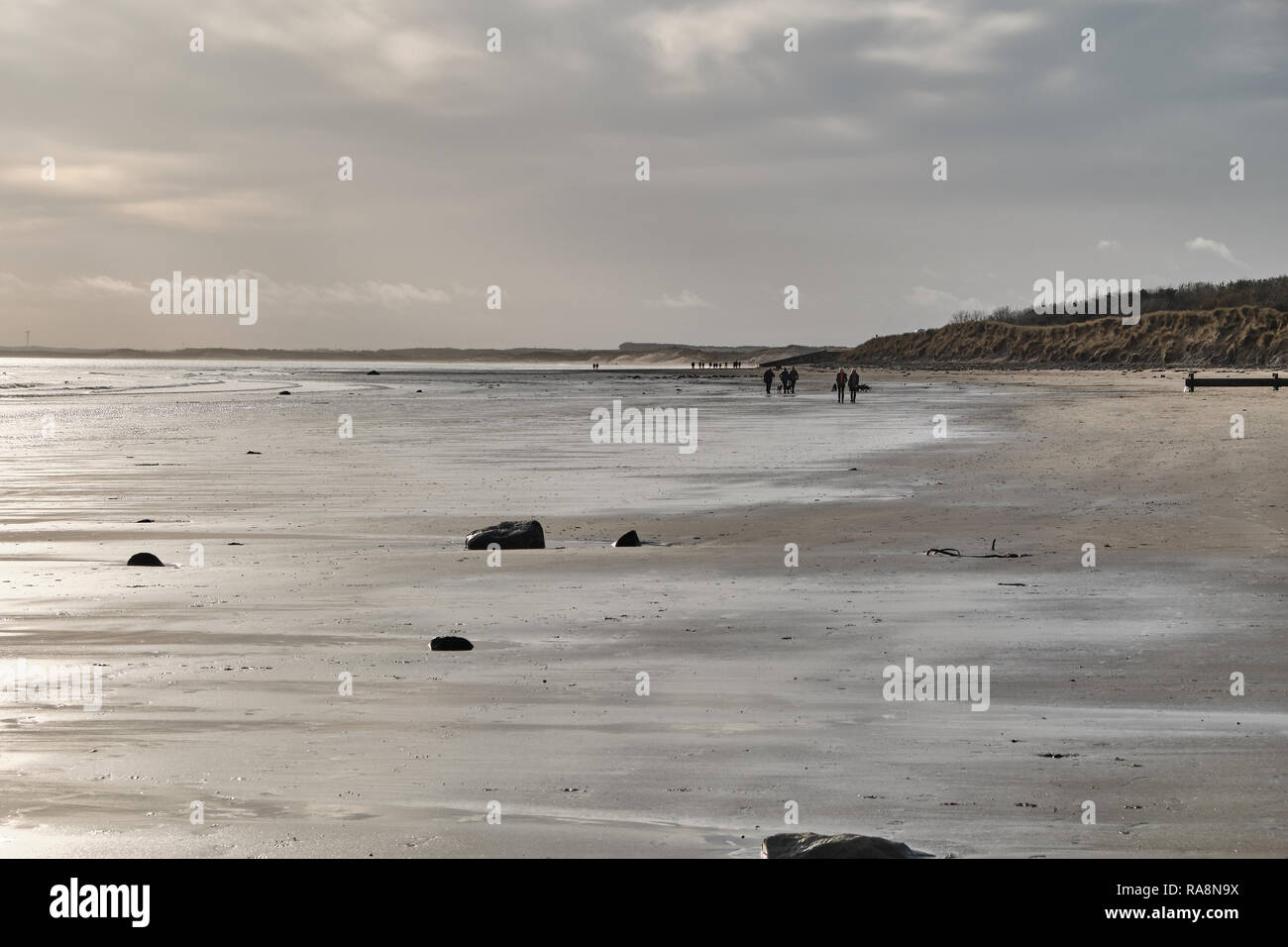 Druridge Bay, Northumberland Stockfoto