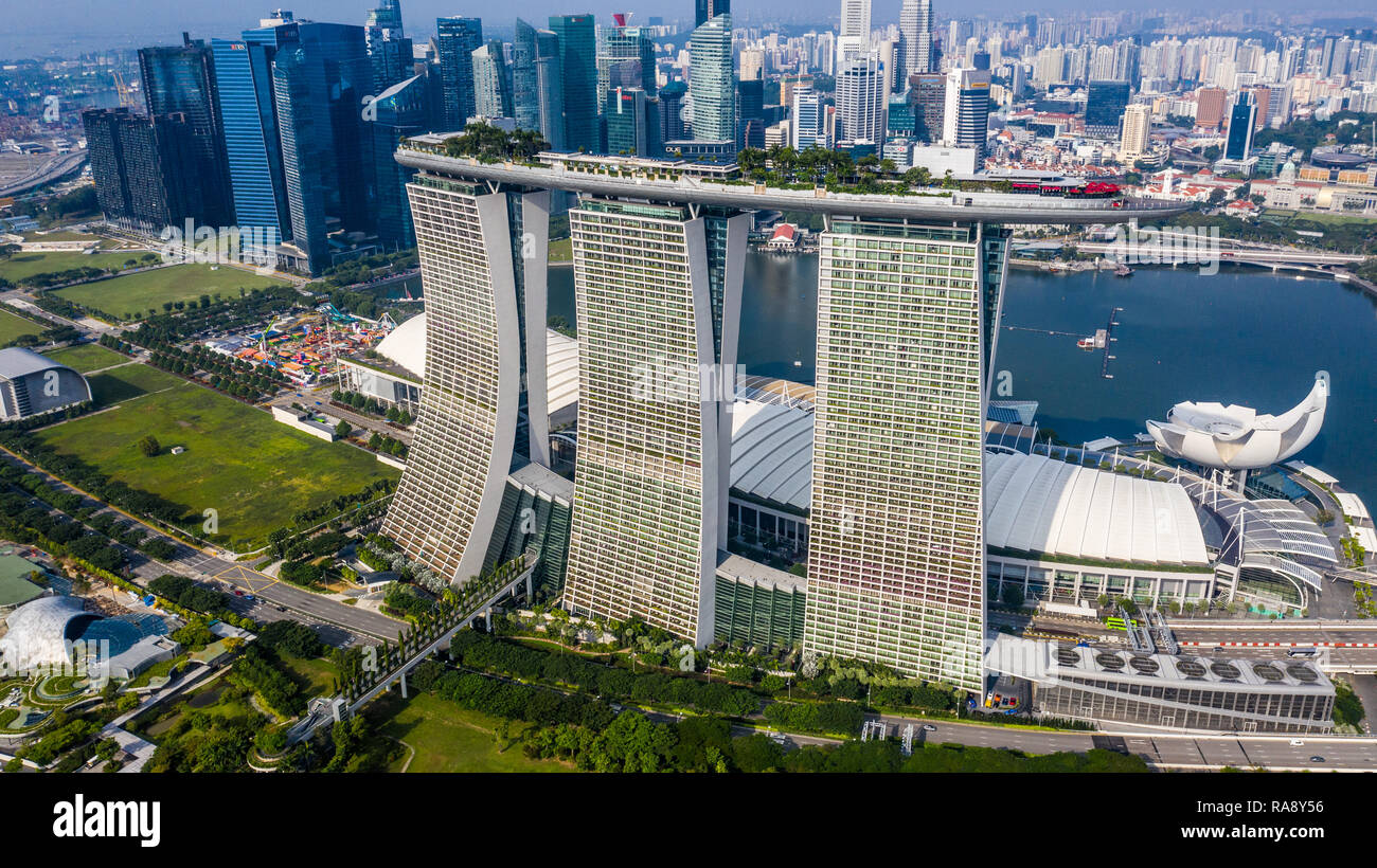 Marina Bay Sands Resort, Singapur Stockfoto