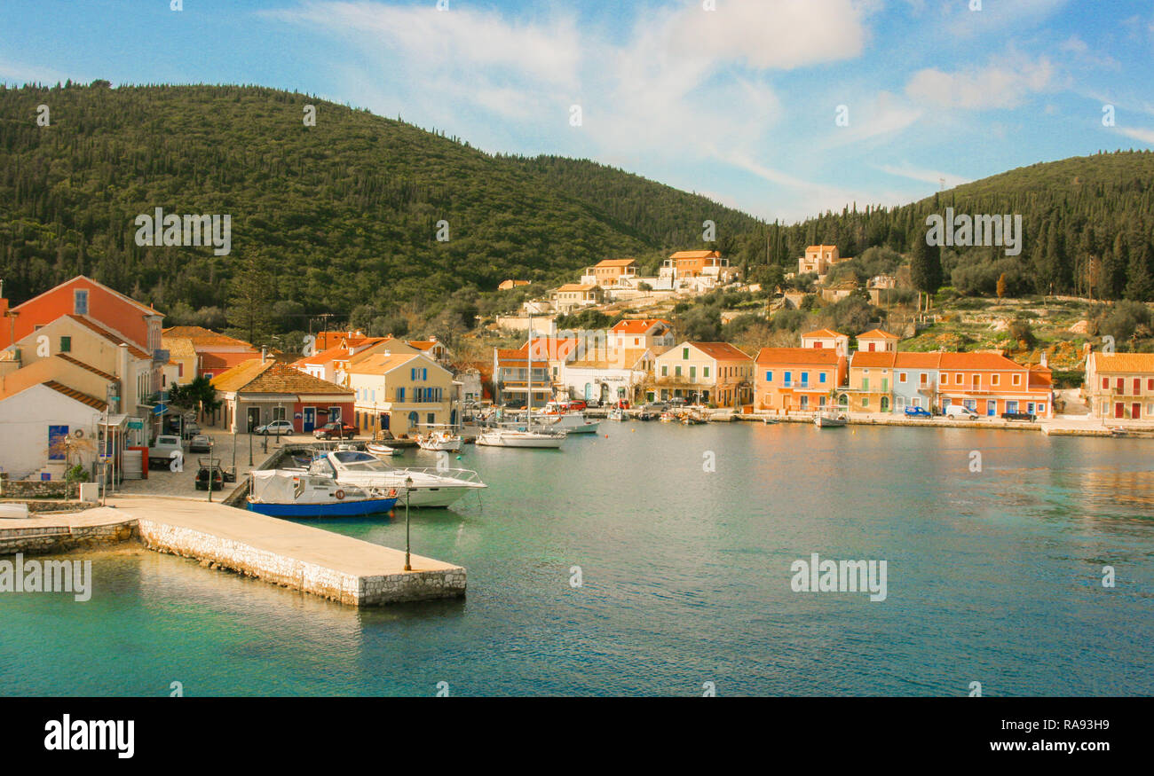 Fiskardo Dorf Kefalonia, Griechenland Stockfoto