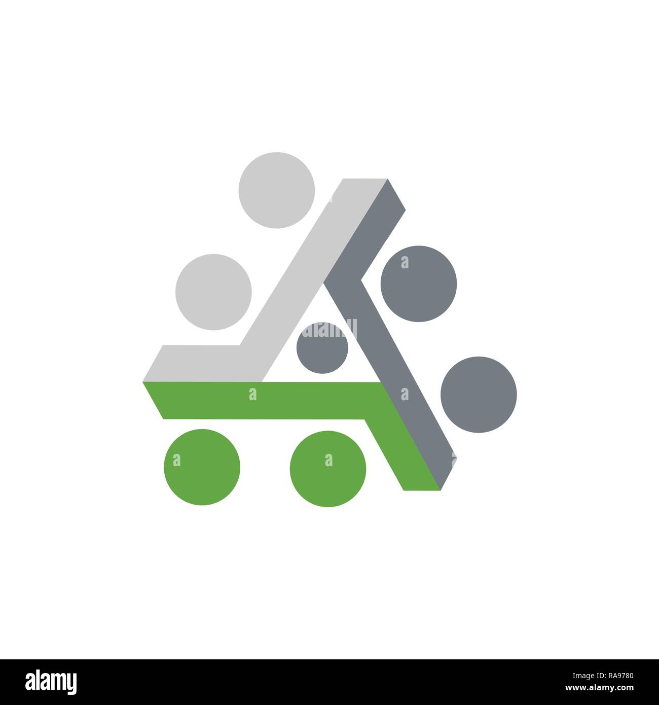 Abstrakte Dreieck logo, kreative Medien spielen Logo, Vector Logo Konzept, Illustration, Media logo Zeichen, Spielen logo, Player Logo, Movie Player Logo, über Multim Stock Vektor