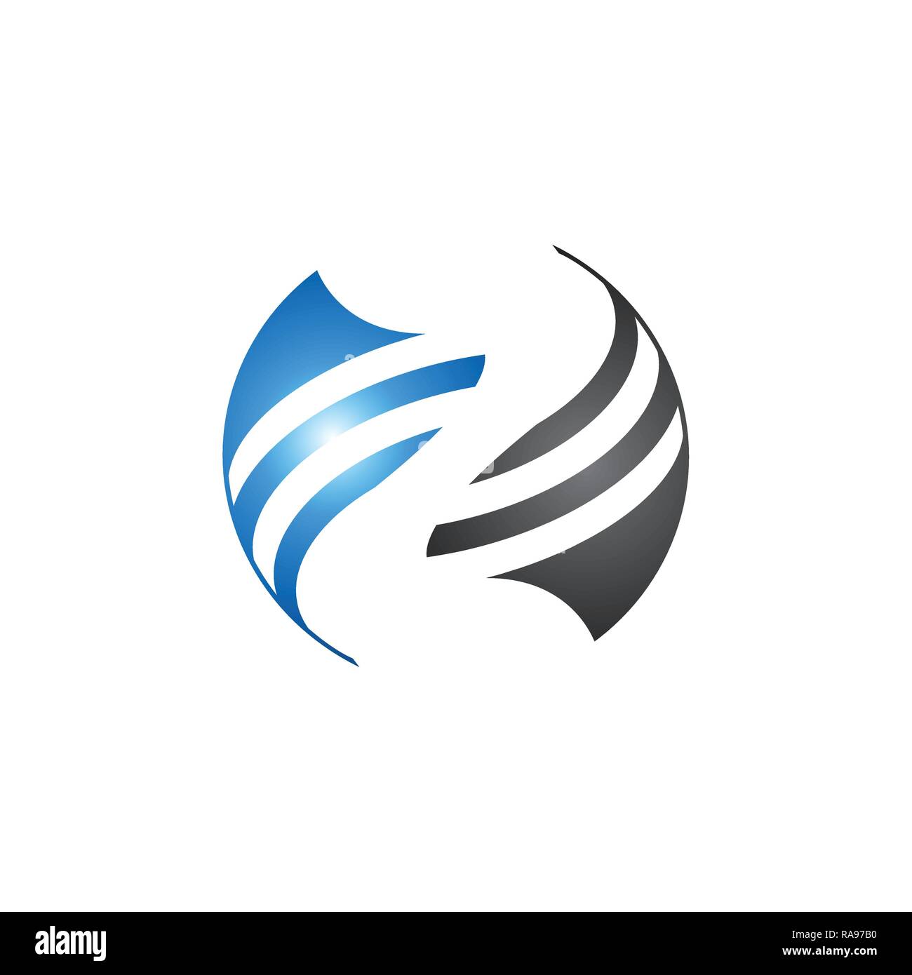 Moderne Auge Logo Design Vector Template. Kreative Symbol Auge Vision Logo Konzept. Bunte Auge Logo Stock Vektor