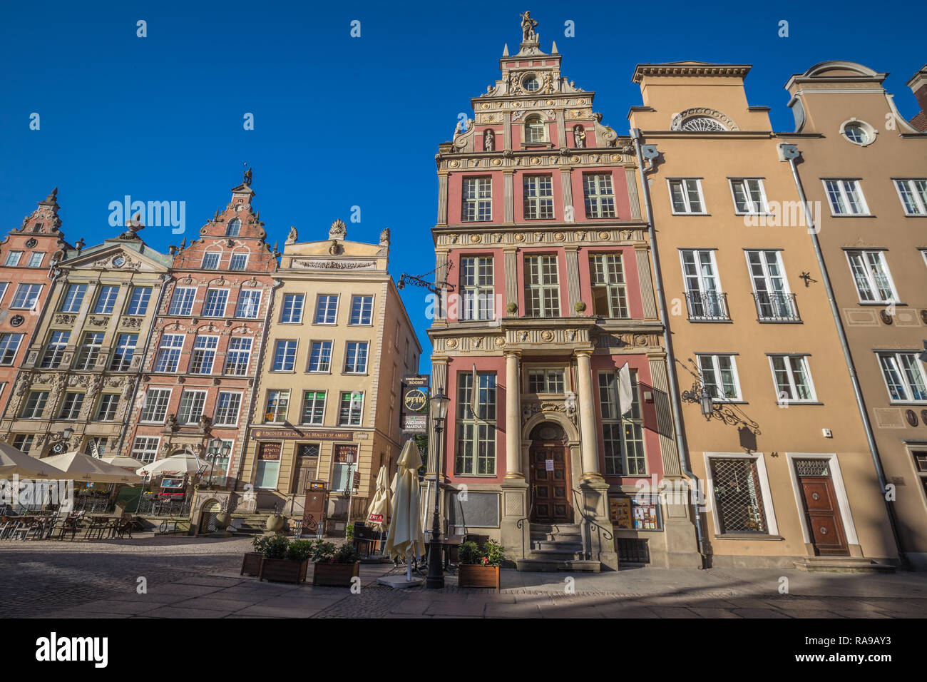 Alte Gdansk Stadt Polen Stockfoto