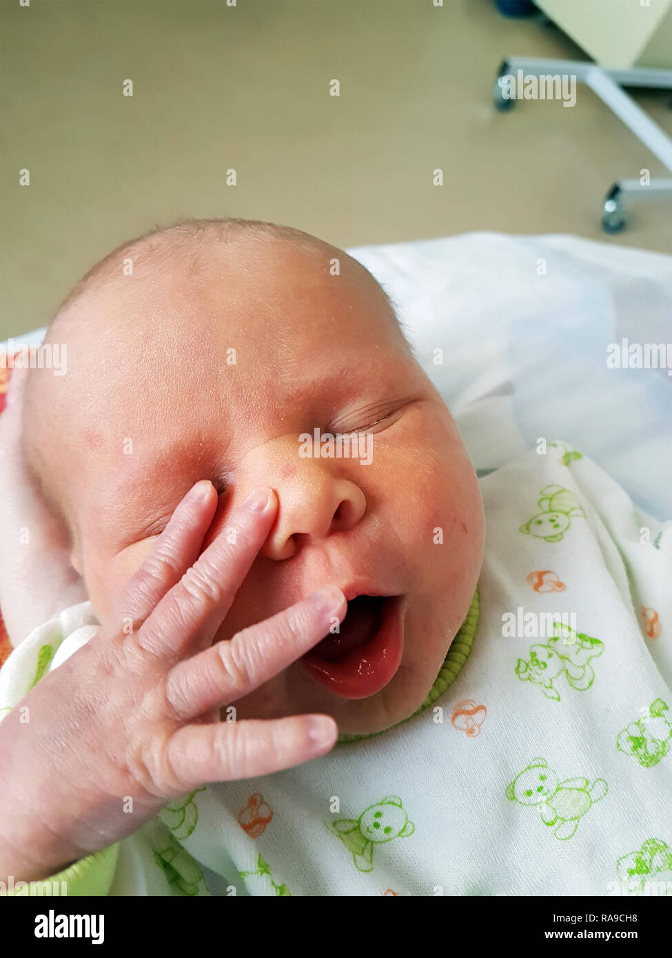 Neugeborenes baby Stockfoto
