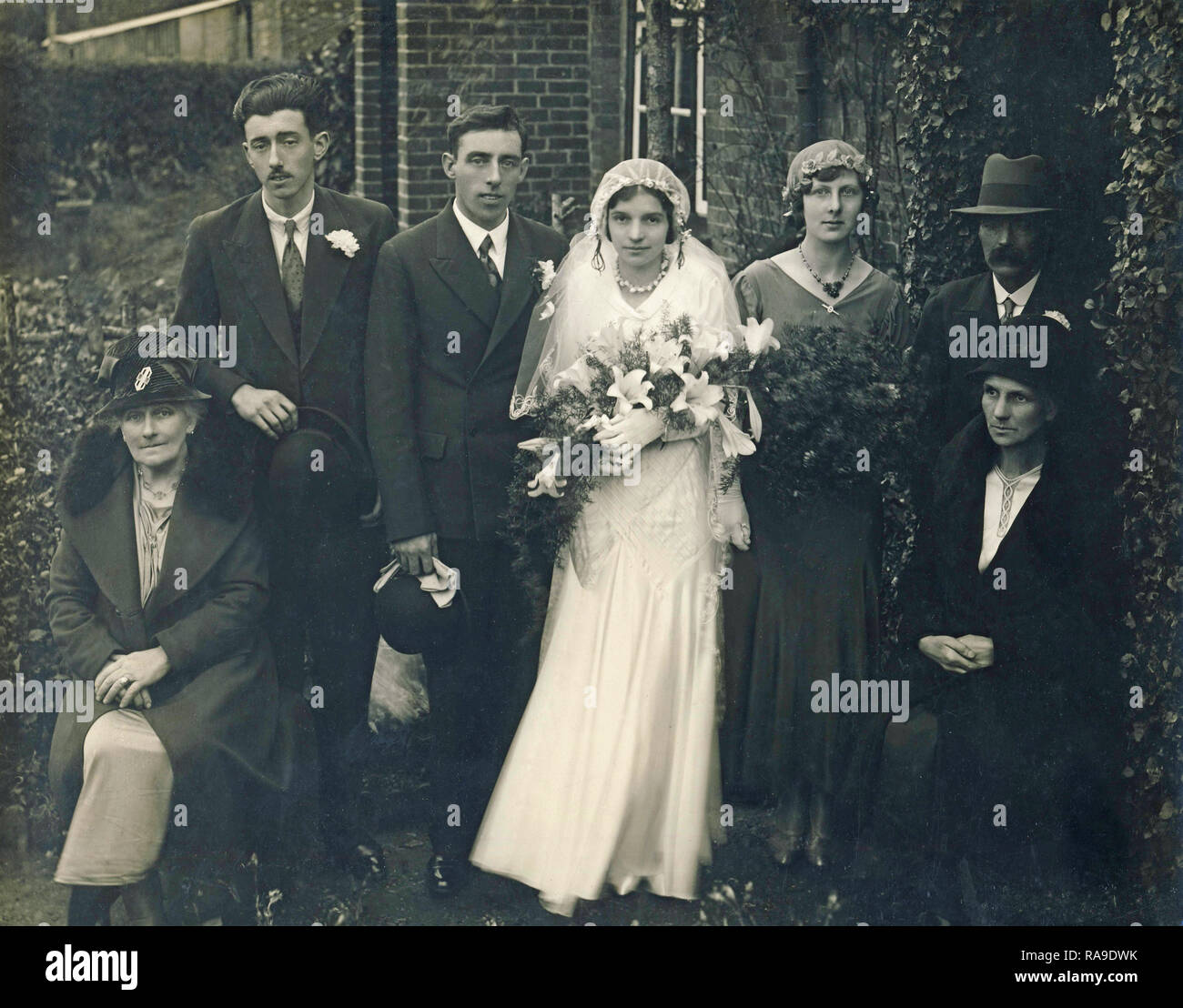 Historisches Archiv Bild der Hochzeit, c 1930 s Stockfoto