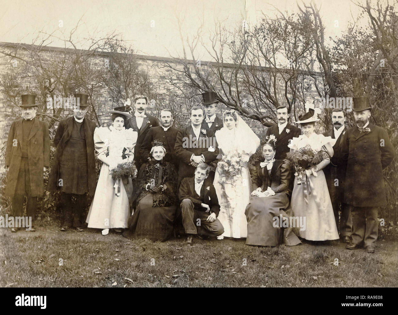 Historisches Archiv Bild der Hochzeit, York, c 1900 s Stockfoto